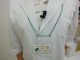 装着時の写真です。出演加藤薬剤師。