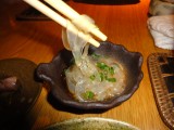 アナゴの子どもです。大きくなったらもっと食べごたえあんねけど・・・ごめんちゃい