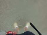 深いところは歩くのに一生懸命で、写真撮るの忘れました。