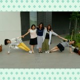 みんなで扇のポーズ! みんなで扇のポーズ!